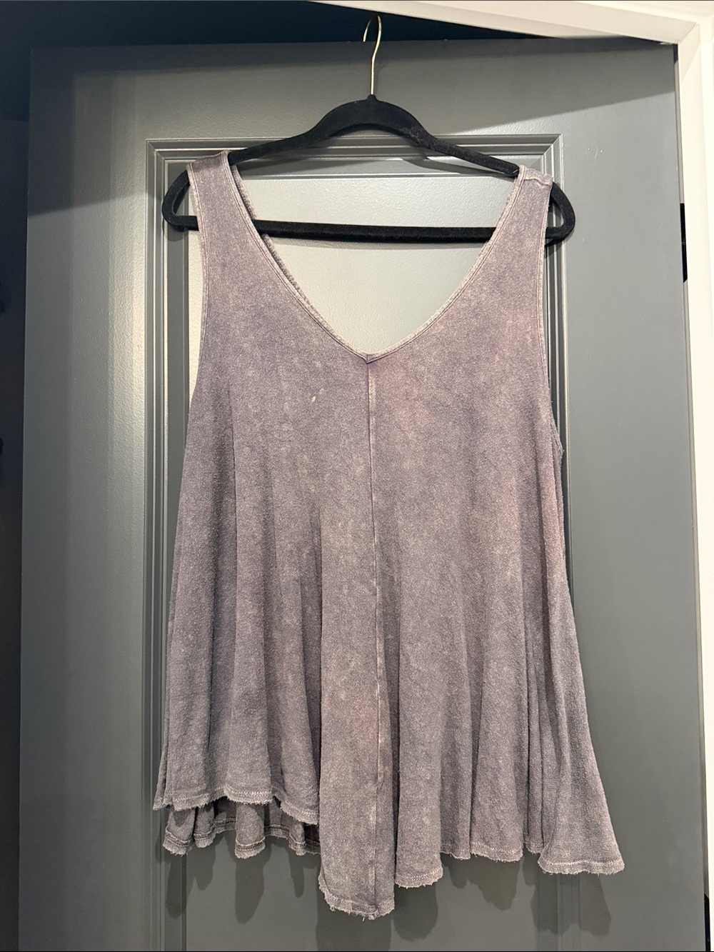 Altar’d State Washed Gray Swing Tank Top - Women
